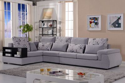 普尼狄現代簡約時尚布藝轉角沙發 大小戶型皆宜，拆洗設計更貼心